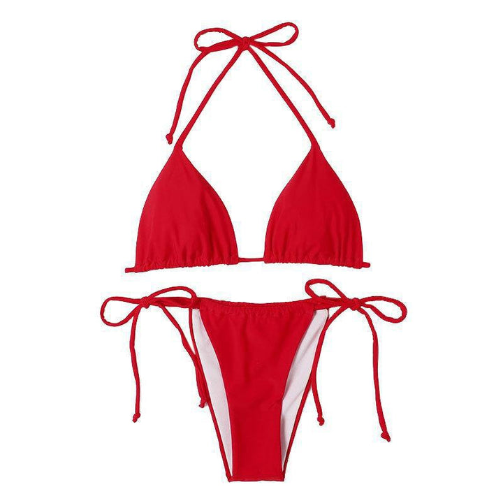 Damen Triangel-Bikini mit verstellbaren Bindebändern und nahtlosem Design Echo Archiv