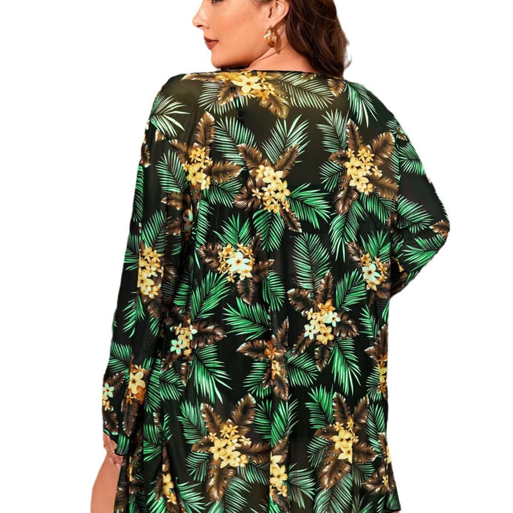 Damen Stilvolle Bademode mit leichtem Kimono Echo Archiv