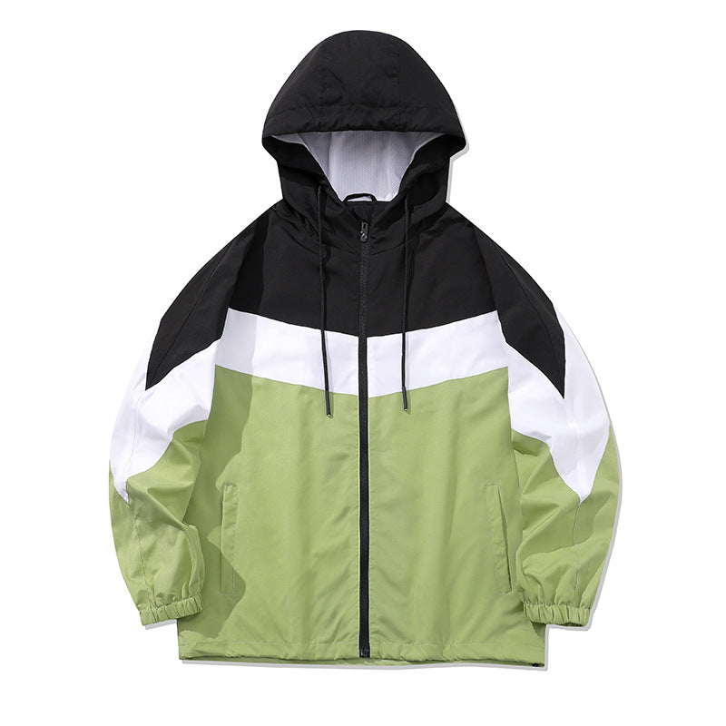 Herren Sportliche Übergangsjacke mit hohen Kragen und Farbblockdesign Echo Archiv