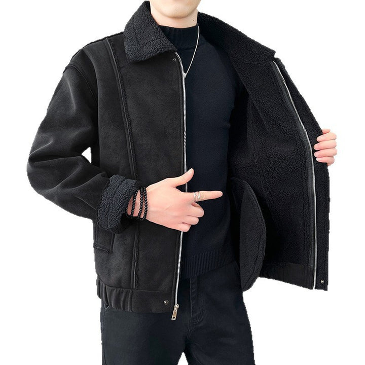 Herren Kuschelige Teddyfelljacke Echo Archiv
