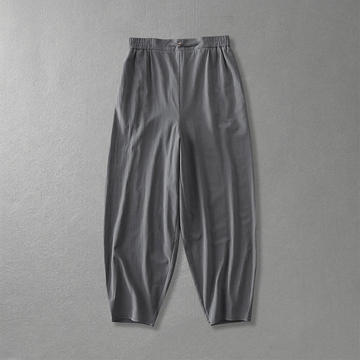Damen Lässige, weite Haremshose mit elastischem Bund und tapered Knöchel Echoarchiv