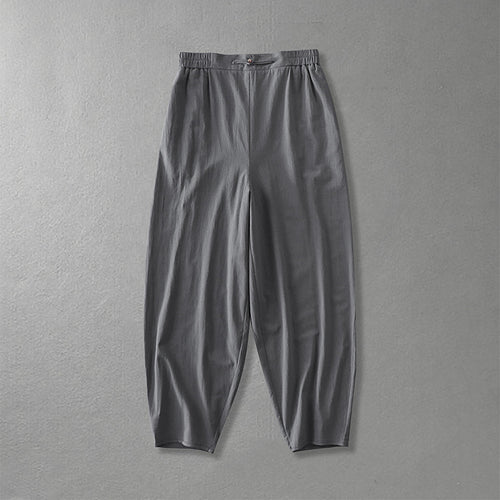 Damen Lässige, weite Haremshose mit elastischem Bund und tapered Knöchel Echoarchiv