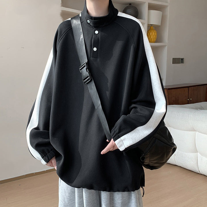 Herren Lässiger Overshirt Pullover Echoarchiv