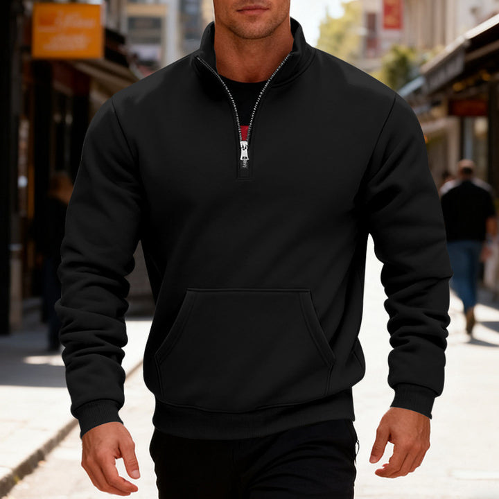 Herren Fleecejacke mit halbem Reißverschluss Echoarchiv