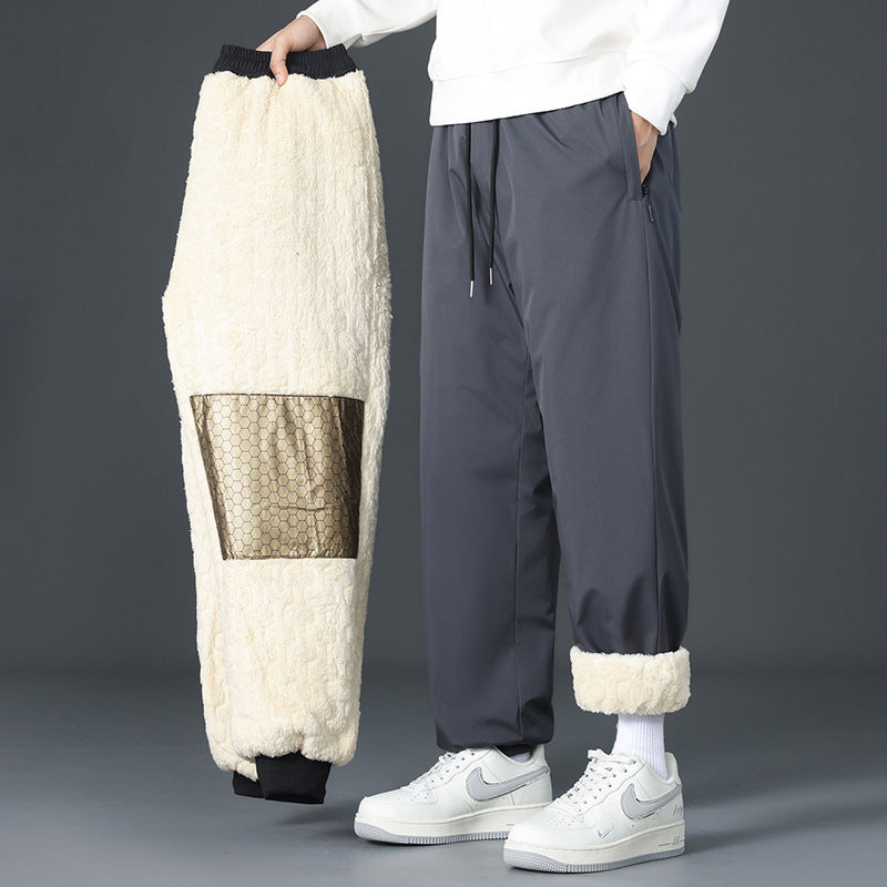 Herren Urban Fleece Jogginghose mit Netzdesign