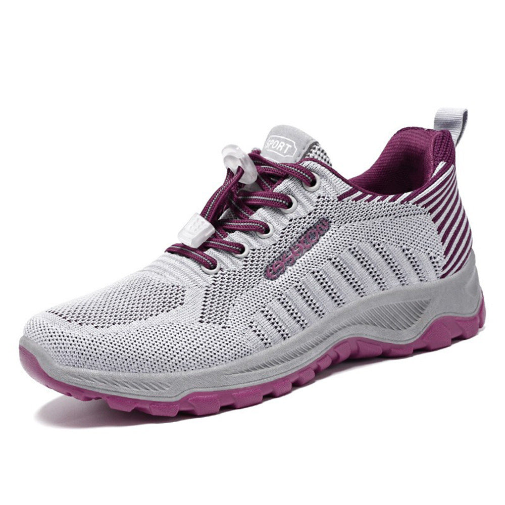 Herren nan multifunktionaler Strick-Sportschuh mit Schnellzug-Schnürung, stoßdämpfender EVA-Zwischensohle und griffiger Trailaußensohle Echo Archiv