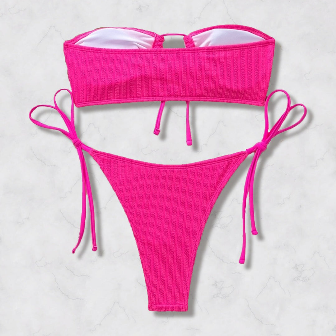 Damen Bandeau-Bikini mit Raffung Echo Archiv