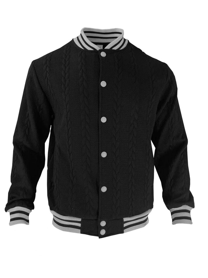 Herren Sportliche Übergangsjacke mit dekorativen Streifen und praktischen Taschen Echoarchiv