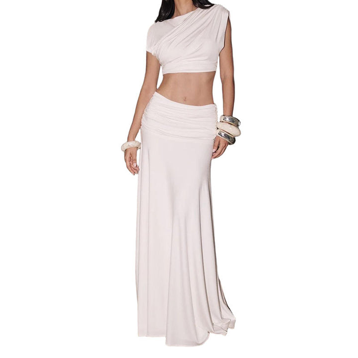 Damen elegantes Wickelkleid mit Rüschendetails Echo Archiv