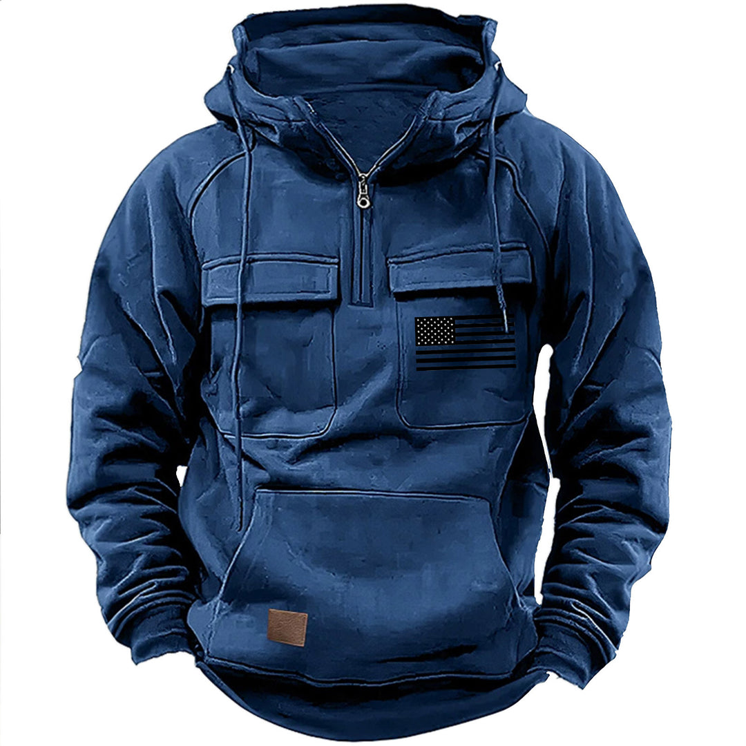Herren praktische Kapuzenpullover mit zahlreichen Taschen Echoarchiv