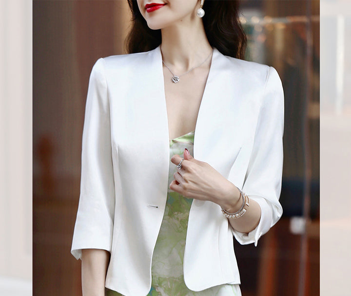Damen Edler Blazer mit drei Viertelärmeln Echoarchiv