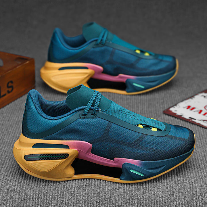 Herren moderne Sneaker mit skulpturierter Plateau-Performancesohle, nahtlosem Strickschaft und integrierter Fersenstütze – Norré