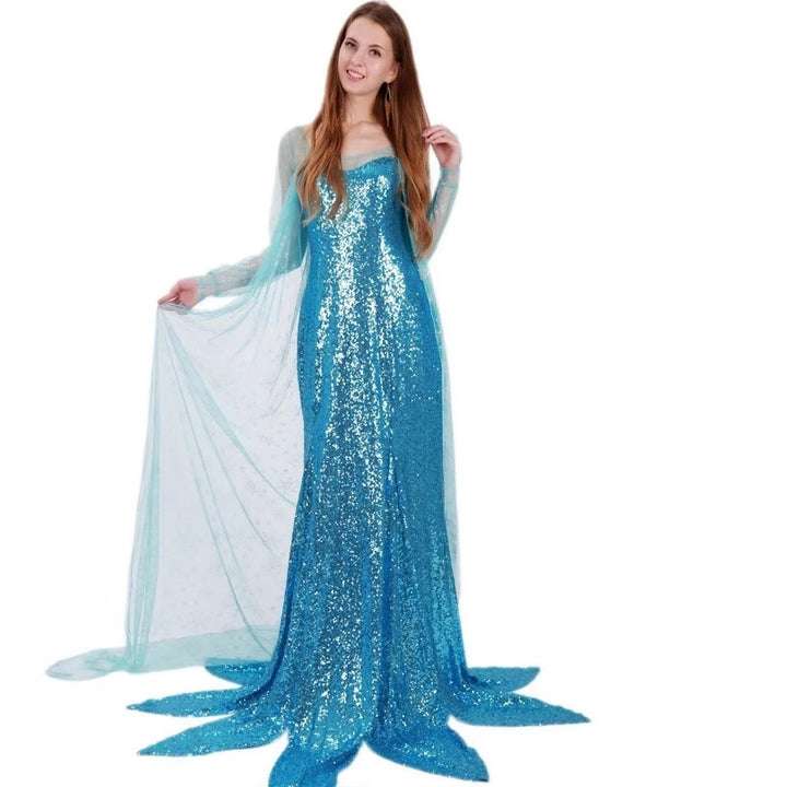 Damen Glitzerndes Meerjungfrauen-Kleid mit schimmerndem Überrock und herzförmigem Ausschnitt Echo Archiv