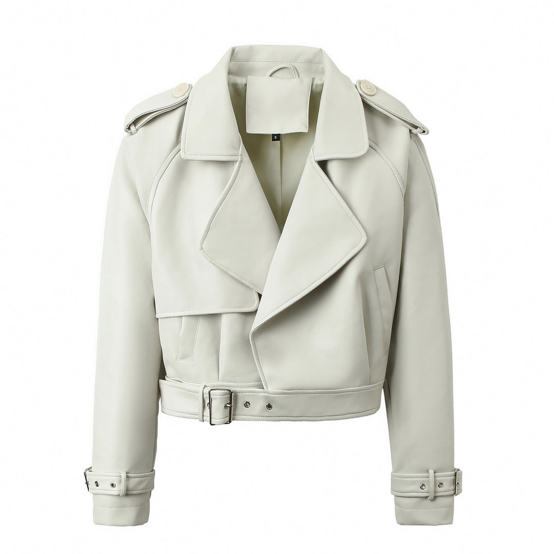 Damen Modische Bikerjacke mit asymmetrischem Reißverschluss Echo Archiv