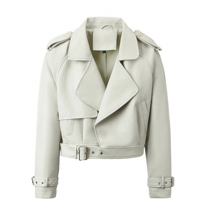 Damen Modische Bikerjacke mit asymmetrischem Reißverschluss Echo Archiv