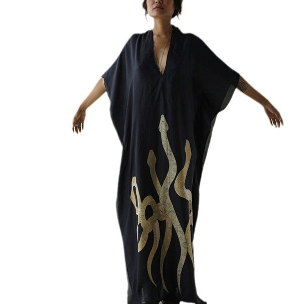 Damen Maxi-Kleid mit einzigartigem Schlangen-Design Echo Archiv