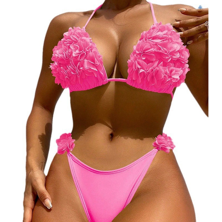 Damen Triangel-Bikini mit floralen Applikationen Echo Archiv