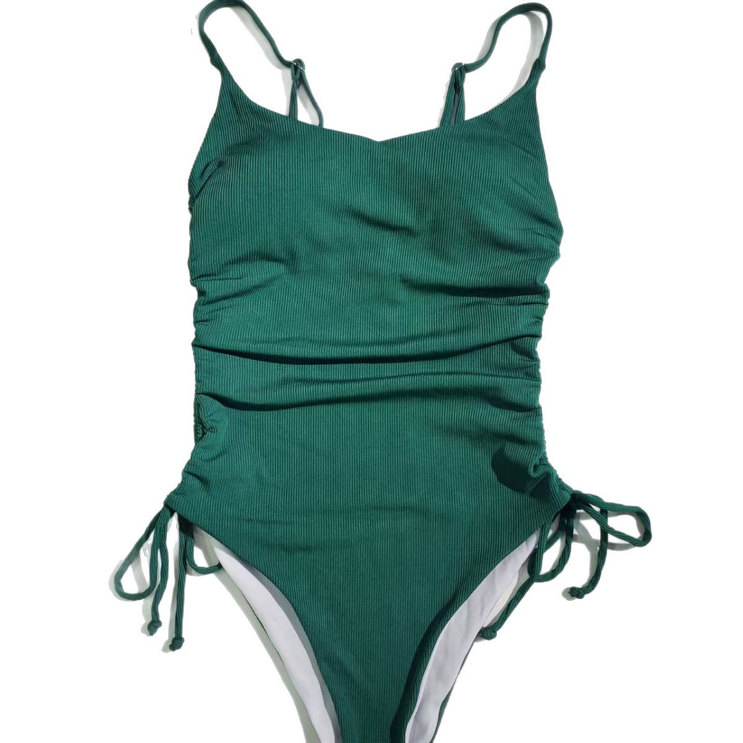 Damen Einseitiger Badeanzug mit eleganter Raffung Echo Archiv