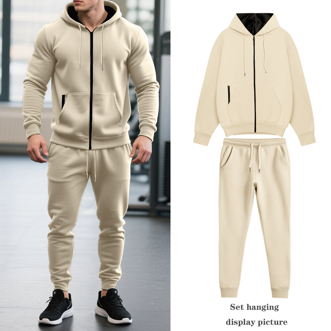 Herren Sportlicher Kapuzenanzug mit elastischem Bund und praktischen Taschen Echoarchiv