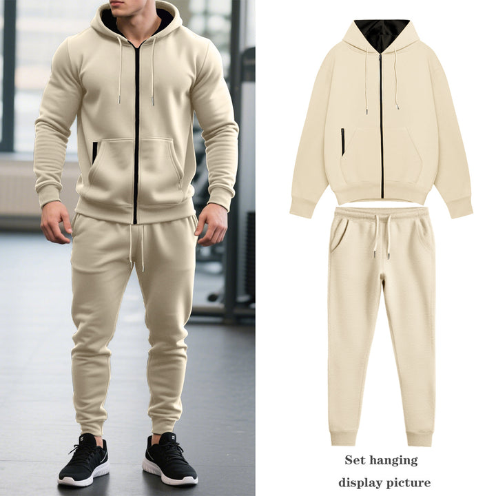 Herren Sportlicher Kapuzenanzug mit elastischem Bund und praktischen Taschen Echoarchiv