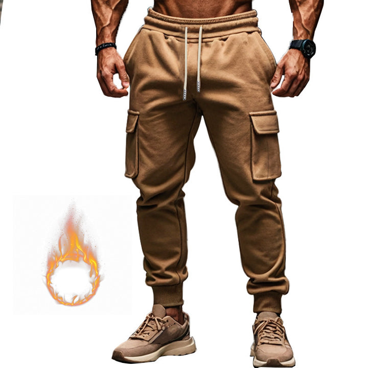 Herren Thermo-Cargo-Jogger mit Fleecefutter, tapered Schnitt & Mehrfachtaschen – Bravaro