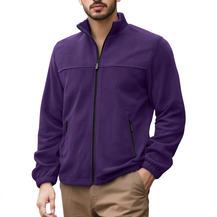 Herren Fleecejacke mit hohem Kragen Echoarchiv