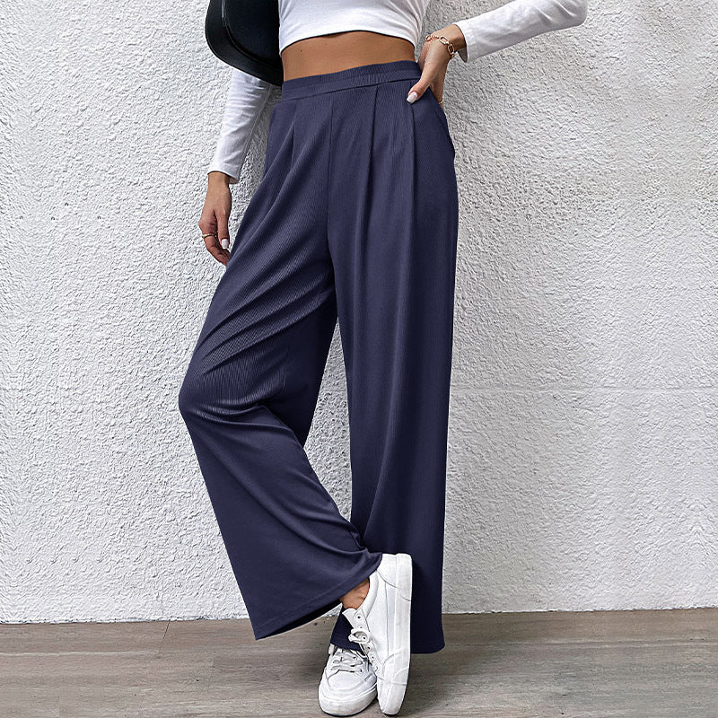 Damen Hochtaillierte weite Hose Echo Archiv