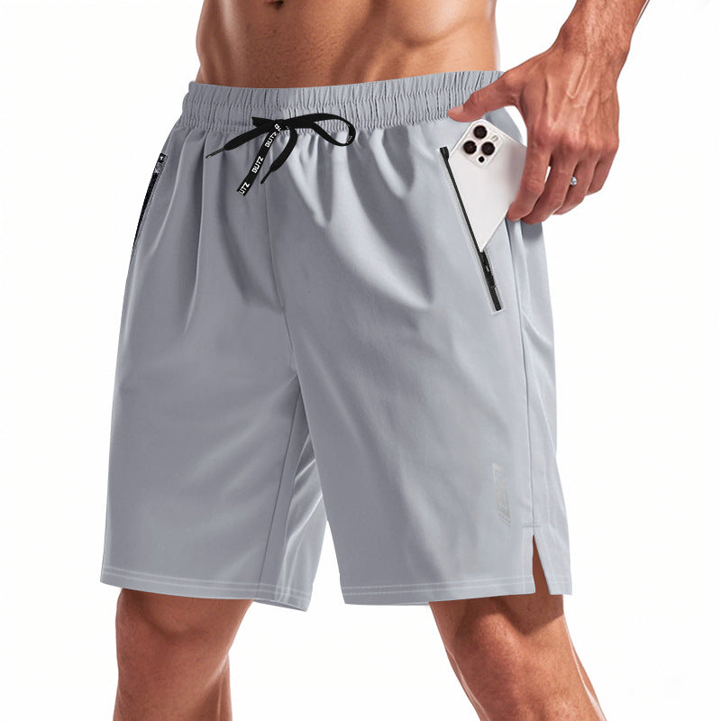 Herren Atmungsaktive Sportshorts mit Seitentaschen und elastischem Bund Echoarchiv
