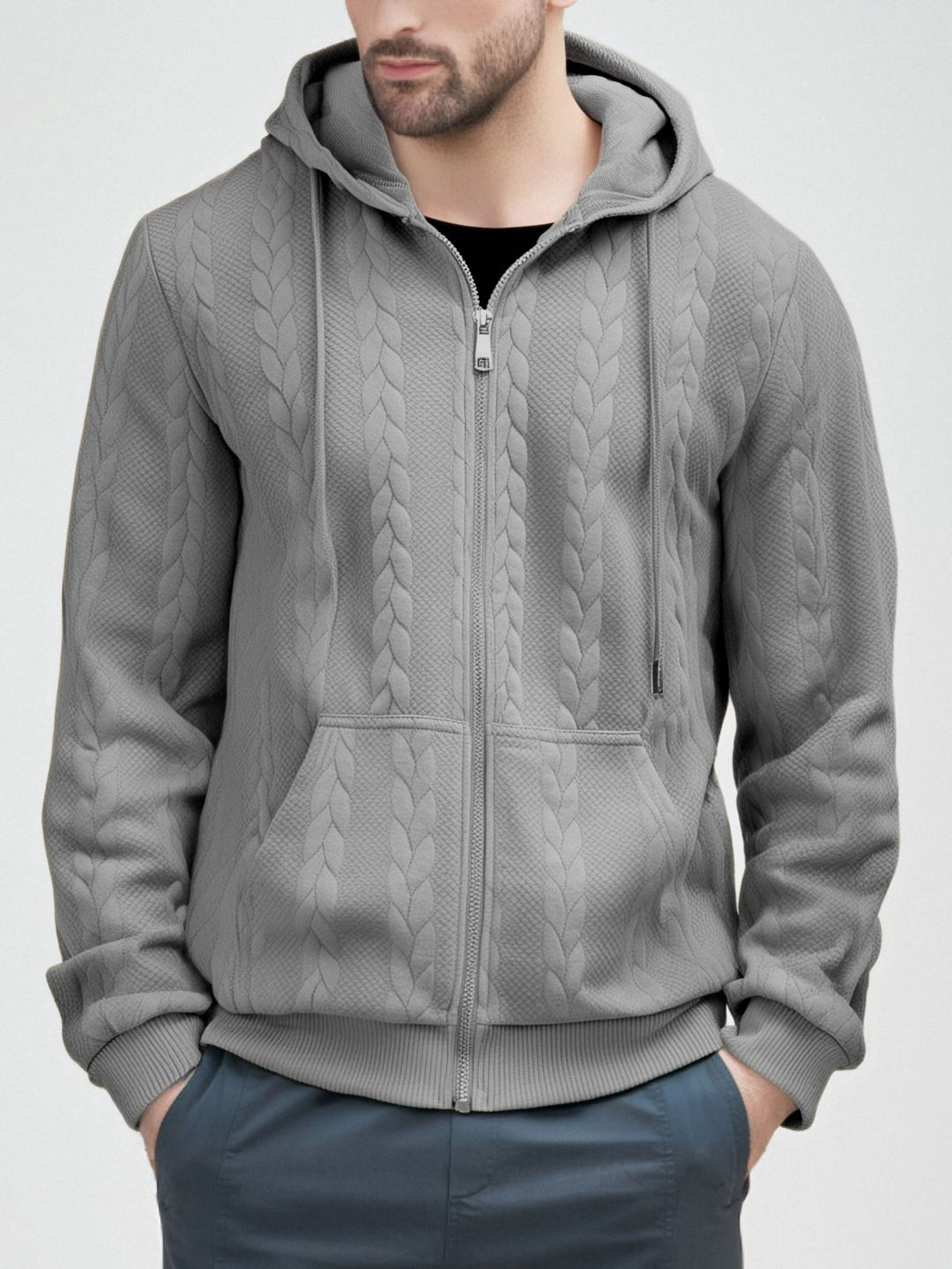 Herren Strickjacke mit Kapuze Echoarchiv