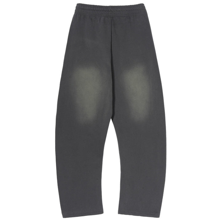 Herren Weite Sweathose im Haremsschnitt mit tiefem Schritt, extra langen Kordeln und Vintage-Fade Echo Archiv