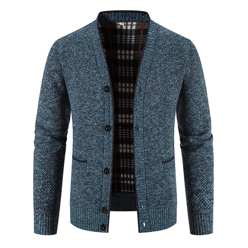 Herren feine Strickjacke mit einzigartigem Rautenmuster Echoarchiv