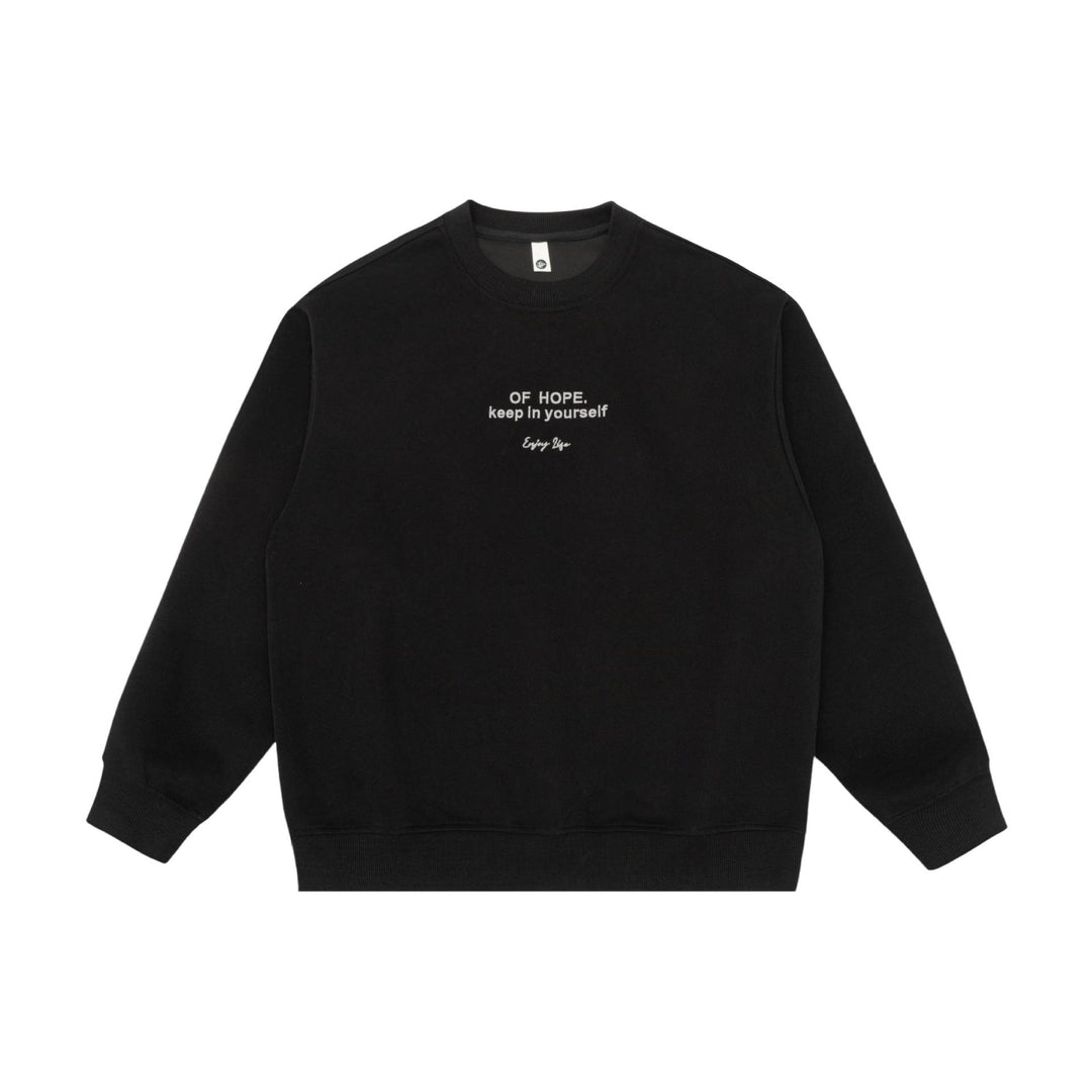 Unisex Oversize Rundhals‑Sweatshirt mit Mini‑Statement‑Stickerei Echoarchiv
