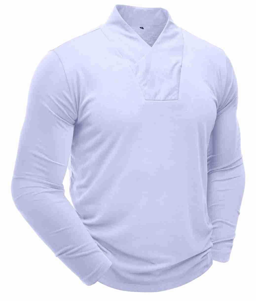 Herren Modisches Langarmshirt mit innovativem Stehkragen Echoarchiv