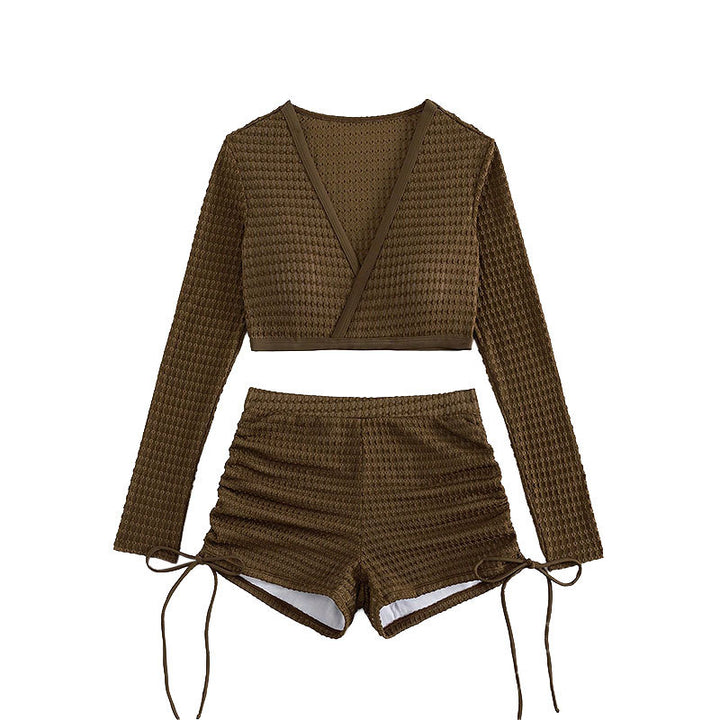 Damen Baderock mit hoch geschnittenem Oberteil und lässigem Design Echo Archiv