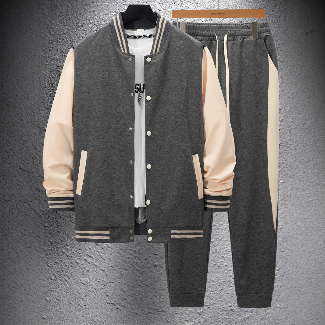 Herren Sportliches Sweat-Anzug-Set mit gestreiften Details Echoarchiv