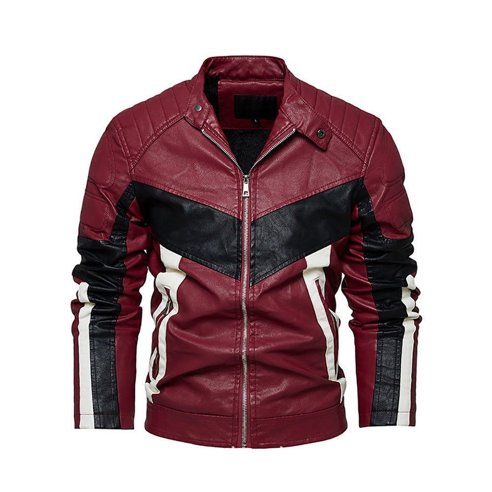 Herren stilvolle Bikerjacke aus hochwertigem Leder Echoarchiv
