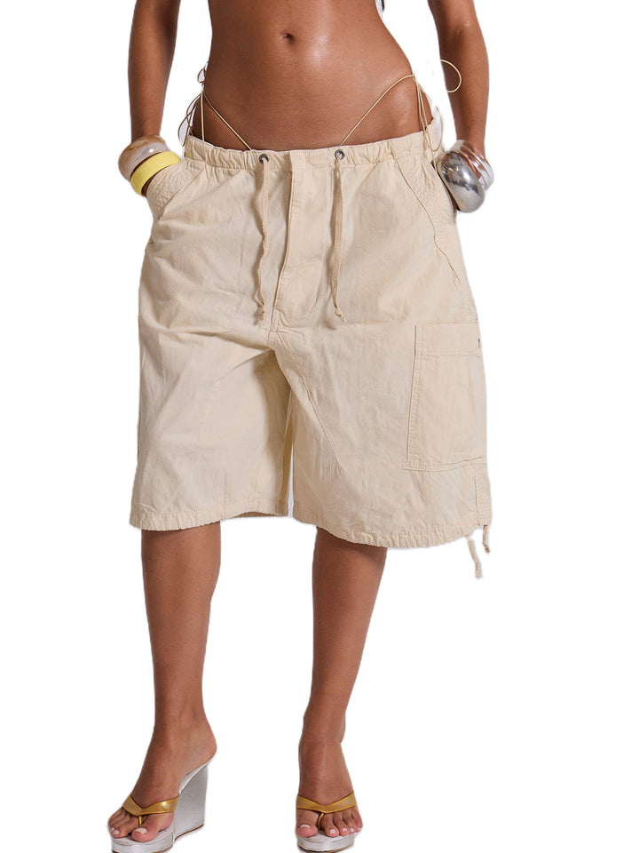 Damen lässige kurze Cargo-Shorts mit verstellbarem Bund und praktischen Taschen Echoarchiv