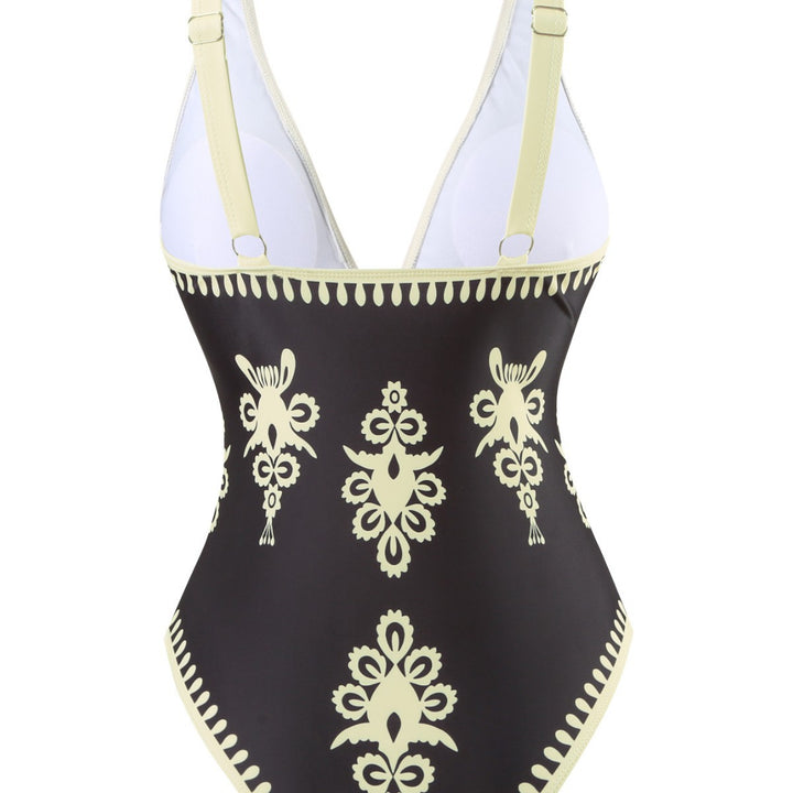 Damen Einteiler Badeanzug mit elegantem Wickelrock Echo Archiv