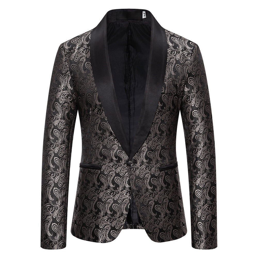 Herren extravagante Smokingjacke mit Paisleymuster Echoarchiv