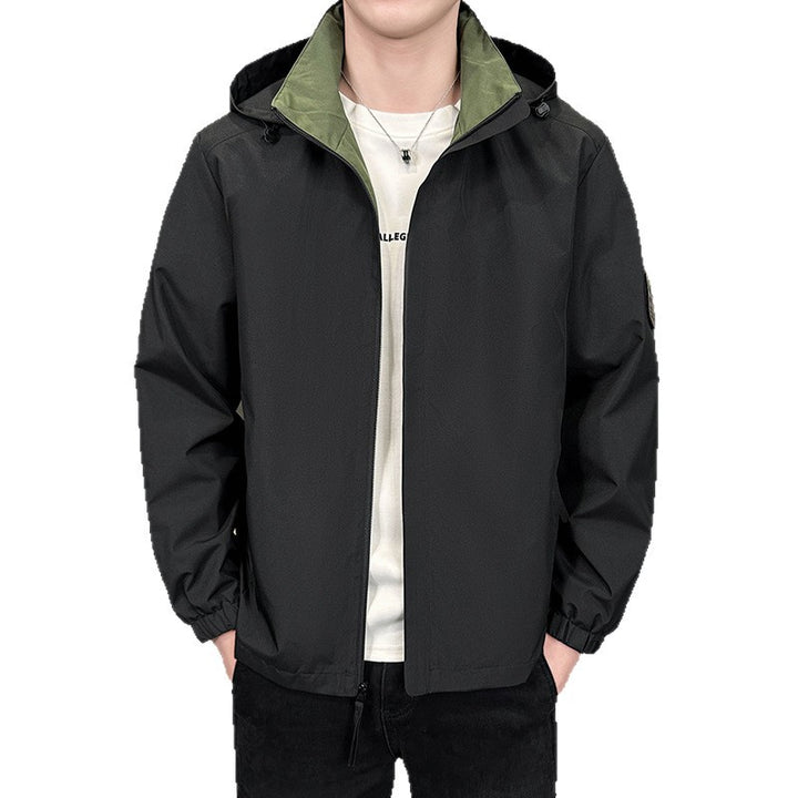 Herren Leichte Übergangsjacke mit verstellbarer Kapuze Echo Archiv