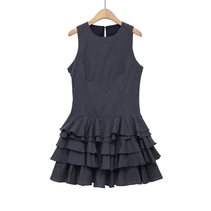 Damen Raffiniertes Sommerkleid mit voluminösem Rüschensaum und elegantem Muster Echo Archiv