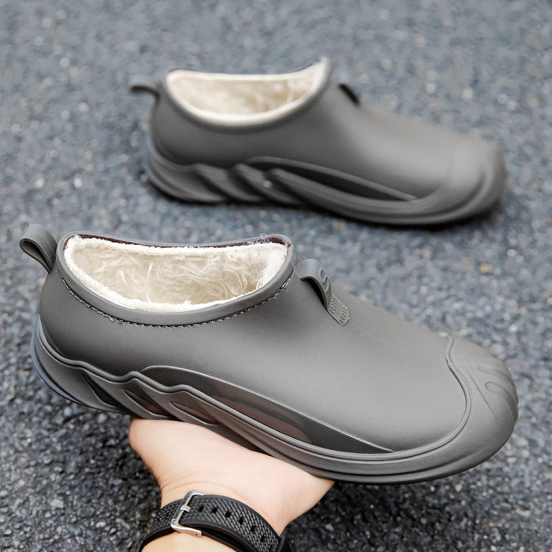 Herren Gefütterte wasserdichte Kurzschlupf-Clogs mit Thermofutter und profiliertem Outdoor-Sohlenprofil Echoarhiv