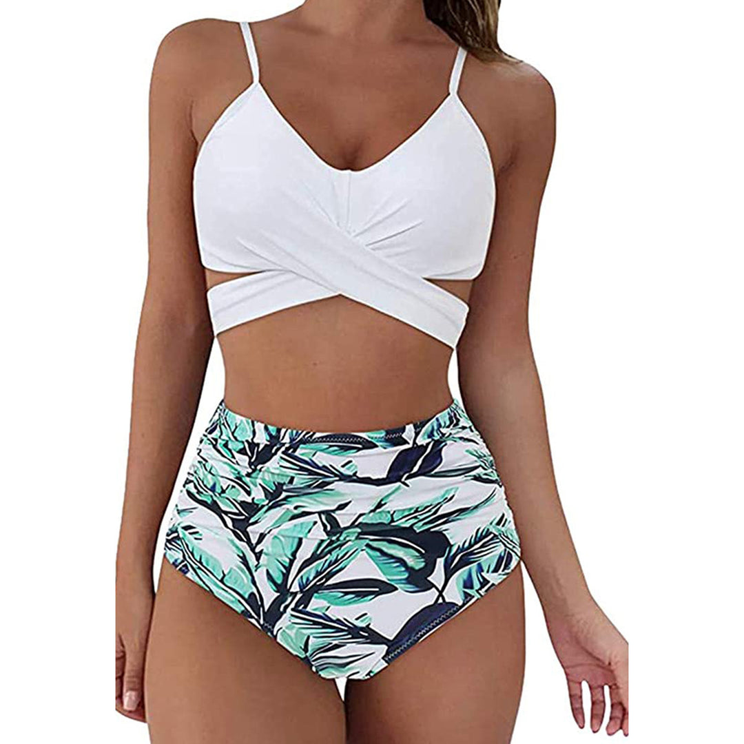 Damen Crop-Top Bikini-Set mit geflochtenem Design Echo Archiv
