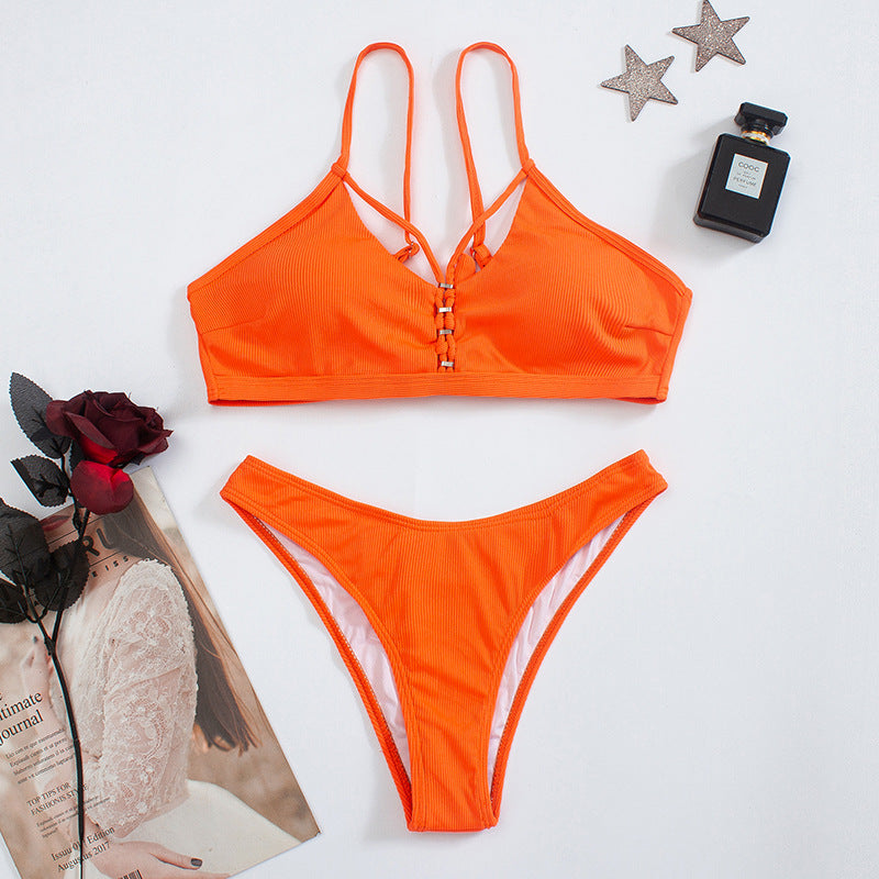 Damen Bikini-Set mit raffinierten Trägersystem und elegantem Verschluss Echo Archiv