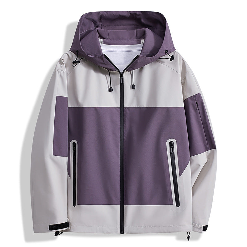 Herren Funktionsjacke mit atmungsaktiven Einsätzen und verstellbarer Kapuze Echoarchiv