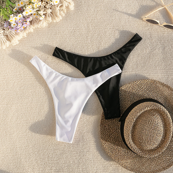 Damen Hochgeschnittener Bikini mit seitlichen Bindebändern Echo Archiv