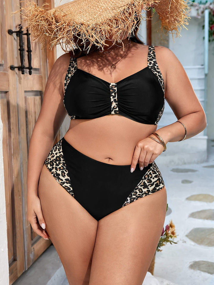 Damen Bikini-Set mit eleganten Rüschen und tierischem Design Echo Archiv