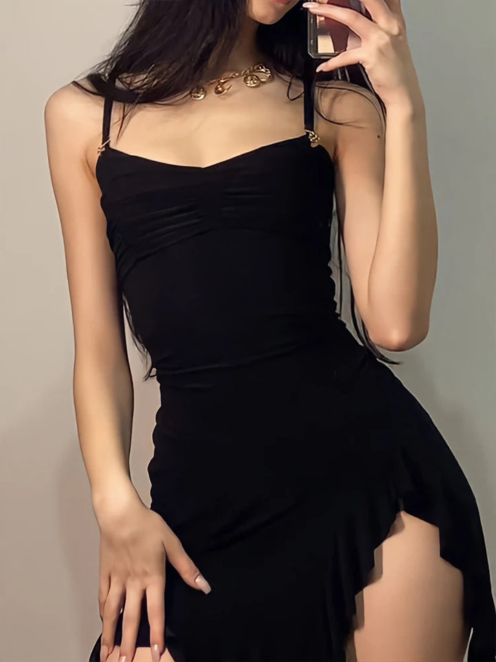 Damen Wickelkleid mit tiefem V-Ausschnitt und halbtransparenten Details Echo Archiv