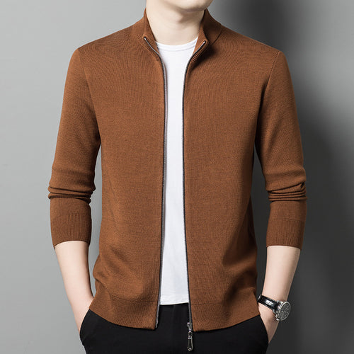 Herren elegante Strickjacke mit praktischem Reißverschluss Echoarchiv