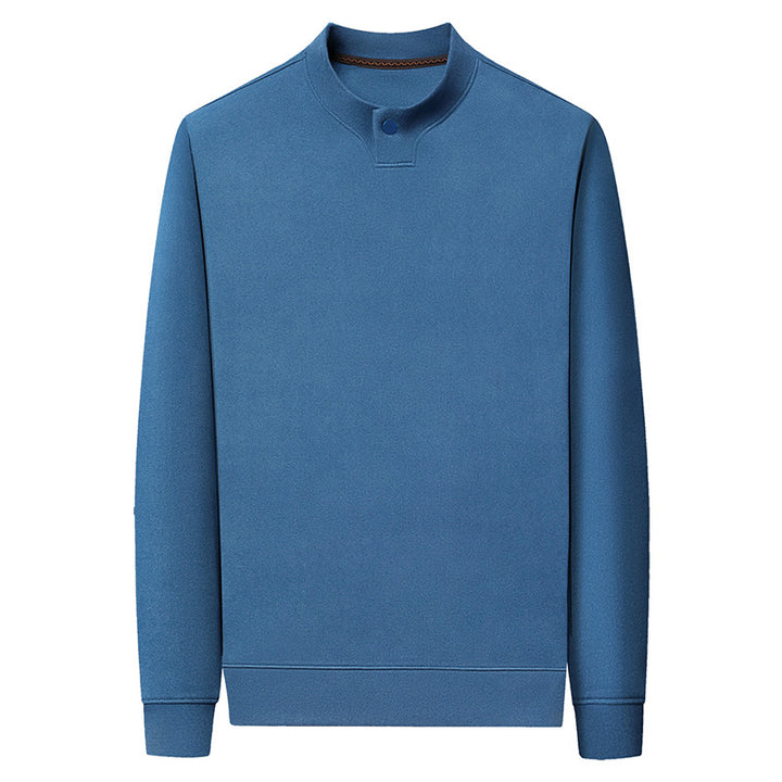 Herren Poloshirt mit modernem Stehkragen und eleganter Knopfleiste Echoarchiv
